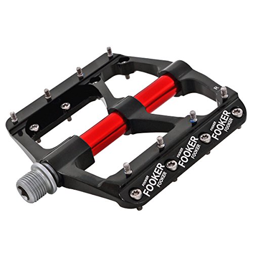 Bike Pedals Mountain Non-Slip Bike Pedals Platform Bicycle Flat Alloy Pedals 9//16 3 Bearings for Road BMX MTB Fixie Bikes
