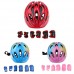 7 Pcs Kid Child Roller Skating Dirt Bike Helmets Kids Ages 3-5-8 Knee Wrist Guard Elbow Pad Set Bicycle Helmet Protection Safety Guard Cycling Pad - B07GDS5JPM