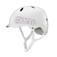 Bern Girls' Bandita Helmet & Performance Sweatband Bundle - B073VYMPTT