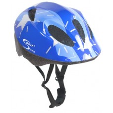 Sport Direct Boy's Silver Stars Bicycle Helmet - Blue  Size 48-52 - B001MTNYS8
