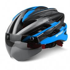 LEADFAS Cycle helmets ANGINSTAR Bike Cycling Helmet with Detachable Magnetic Goggles Visor Shield Adjustable Unisex Men Women Road Mountain Safety Protection Biking Bicycle Helmet - B074ZQXM96