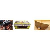 WideEyez Tour Solar Bronze (Large Cycling Face Shield) All-Weather Bike Helmet Visor Attachment - B00P1HG2XQ