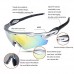 Lorsoul UV400 Polarized Sunglasses Sports Glasses with 5 Interchangeable Lenses for Men Women Outdoor Sports Cycling Golf Fishing Baseball Running - B072VC2QL4