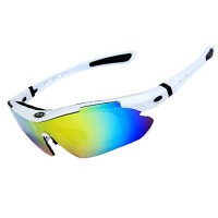 OBAOLAY Men's Polarized Sports Sunglasses Women's Cycling Glasses Fishing Golf Baseball UV400  5 Replaceable Lenses - B07CZ1NVHJ