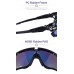 Polarized Sports Sunglasses for Men Cycling Road Bicycle Mountain Bike Biking with 3 Interchangeable Lenses UV400 Protection Sun Glasses Goggles Eyewear - B077QYYCQ1