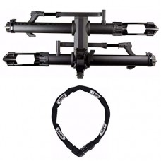 Kuat Racks NV Base 2.0 Bike Rack (Matte Black  1.25") and Abus Tresor 1385/85 Steel Chain Lock Kit - B07GFMXZQH