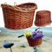 foreverwen Large Handmade Willow Bicycle Basket For Pet Diamondback Wicker Front Handlebar Bike Basket - B07G83QDCV