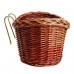 foreverwen Large Handmade Willow Bicycle Basket For Pet Diamondback Wicker Front Handlebar Bike Basket - B07G83QDCV
