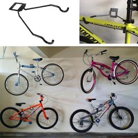 Bicycle Holder Wall Mount Hook Bike Hanger Metal Rack Garage Storage Space Saver - B07DW4TQKX