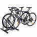 Black Two Bicycle Bike Stand Racor Garage Floor Storage Organizer Cycling Rack - B00QP723FW