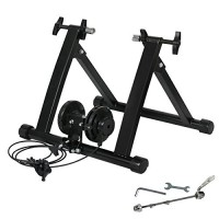 Indoor Exercise Bike Stand Trainer Bicycle Rack Floor Storage Holder 5 Levels Resistance Stationary - House Deals - B01MDRALPZ