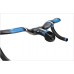 Flashfox LogoColor Blue Black Matt/Gloss Full Carbon Fiber Integrated Drop Handlebar Uplift Breaking Wind Style for Road Bike - B07GLL1JVS