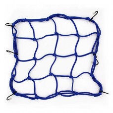 Wild.lifebicycle Bungie Cargo Net 11''X11'' Stretches to 19-19" with Iron Hooks blue black - B014NTHUKG