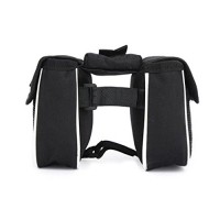 Alonea Bicycle Bike Cycling Front Frame Tube Handlebar Pannier Double Pouch Phone Bag - B01N8SNPE2