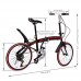 Creine New 20 inch Students Adults Stainless Steel Frame Hardtail V-Brake Adjustable Foldable Bike Cycling Bicycle - B07B7LH7TP