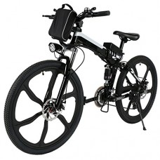 Declare 26inch 21 Speed Foldable Electric Power Foldable E-Bike Outdoor Mountain Bicycle Lithium-Ion Battery (US Stock) - B07DCSYRKG