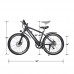 NAKTO 26" Mountain Electric Bicycle 36V 10A Removable and Inside Lithium Battery 350W Brushless Super Motor and Antiskid E-Bike with Smart Multi Function LED Display. - B07FYDM7W3