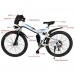 kisshes Dual-Suspension Mountain Bike  26-inch Men’s Folding Electric Mountain/Road Bike Bicycle Shimano Gear/Removable Lithium-Ion Battery - B07GFBGYS5