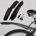 FAVOLOOK Bike Fenders  Mountain Bicycle Mudguards  Dirt Rear Road Black Fenders Racks Removable Rain Shield with LED Tail Light Plate Set  Mud Guards Cycling  Made by - B0734ZP5W6