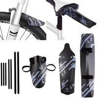 Mud Guards MTB Cycling Front Rear Mudguard  Down Tube Bike Fender Set Bicycle Fender  7 Velcro Straps - B07CPKW219