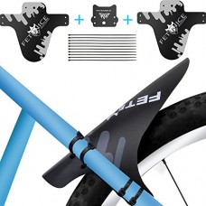 Smiterl Mountain Bike Fender Kit Mountain Bike Mud Guards  Adjustable Front Rear Compatible Bicycle Tire MTB Mud Guard Fender with 10 Cable Ties  Fit for 26”27.5”29” MTB Cycling - B078BC7D8P