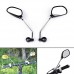Eight24hours 1 pair bicycle cycling bike handlebar flexible back rear view safety mirror - B07G9ZW4HQ