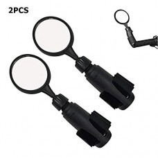 IDWAI 2Pcs Bike Mirror  Bicycle Mirrors for Handlebars With 360° Rotation and Compatible Bracket - B07C7R84PC