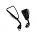 Wesource Black 10mm Hardcore Scooter Rear View Mirror Rearview Mirror - B07F45V6XB