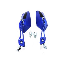 Wesource Blue Scooter Modified Rear View Mirror Conversion Rearview Mirror 10MM - B07FHKQNXT