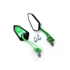 Wesource Green Modified Irons Rear General Gearview Mirror Convex Reflector Mirror - B07F45W1VB