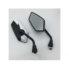 Wesource Silver Modified Mirrors Rotatable Bicycle Motorcycle Bike Rear View Mirror Reflective Mirror - B07FHLQYRM