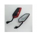 Wesource Silver Modified Mirrors Rotatable Bicycle Motorcycle Bike Rear View Mirror Reflective Mirror - B07FHLQYRM