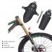 Bike Accessories Dartphew 1Set Cycling MTB Mountain Bike Front(35x26cm) + Rear Mud Guards Mudguard Fenders(33.3x11cm) Keep Bicycle Dryer Cleaner 360°torsion - Light weight - Easy to assemble(Black) - B07G57RC6B