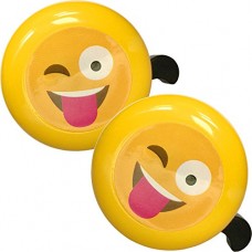 Bikes&.co 2 pack - emoji bike bell for boys and girls children's cycles or toy scooters from - B073VK7GKV
