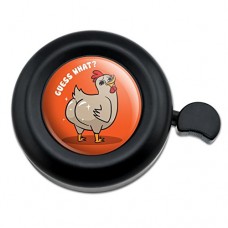 Graphics and More Guess What Chicken Butt Funny Bicycle Handlebar Bike Bell - B07CNHMZZ1