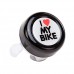 I LOVE MY BIKE Bell [Silver] Handlebar Bike Bell - B015HVN7QK