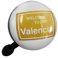 Small Bike Bell Yellow Road Sign Welcome To Valencia - NEONBLOND - B07868GP2G