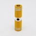 2x Children-Sized Premium Anodized Alloy Foot Pegs Fits Most Regular Bicycle Axles Gold Version (2.67in Length  0.35in Diameter Hole  0.75in Width) - B017AA4ATY
