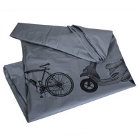 Bicycle Bike Rain Dust Snow Waterproof Cover - Grey / Easy to Fold and Unfold  Waterproof and Durable Material--suitable for Indoor and Outdoor Use - B008OPU0C6