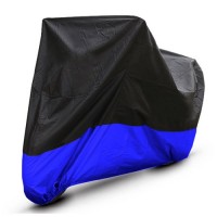 Black Blue Motorcycle Cover For Harley Davidson Fatboy / FXD/ VRod UV Dust Prevention XL - B016V46TIK