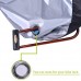 HDE Bike Cover Waterproof UV Protection Outdoor Indoor Bicycle Protector with Lock Hole For Bikes with Wheel Size Up To 29 inches (XL Silver and Black) - B074G578LH
