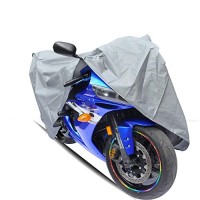 Hersent PEVA Waterproof Motor Motorbike Cover Anti Dust Weatherproof UV Coated Indoor Outdoor Protection Motorcycle Protective Tilts Sheets HCZ12-US - B07B4Y4ZMW
