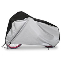 Olycism Bike Cover Bicycle Cover Bike rain cover waterproof Dust Rain Cover Wind Proof Anti sun Anti wrinkle Indoor Outdoor Protection Enlarge with Lock-hole-Sliver &Black … - B073B44CVX