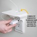 Chartsea Power Perch  Ultimate Outlet Shelf Easy Installation  No Additional Hardware Required  Holds Up to 10 lbs  White Color  Single Shelf - B07F7SGKPT