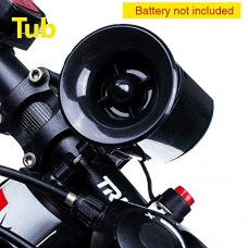 massmall Electronic Cycling Horn Bike Ring Bell Bike Bells Suitable for Folding Bike MTB Bicycle Horn Loud Sound Black - B013HLPO2C