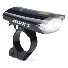 AWE® X-FireTM USB 2.0  40 Lumens Rechargeable AweBrightTMx2 LED's Front Light Black CE Approved - B00FWOLHV0