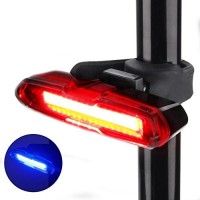Bike Ultra Bright Light FORESTIME USB Rechargeable LED Rear Lamp 5 Modes Taillight Flashlight - B079MCQY3N