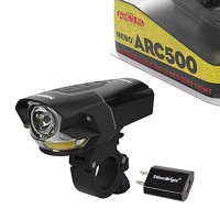 EdisonBright Nebo ARC500 USB rechargeable 500 lumen LED bike light 6641 with USB charger bundle - B077PHBBMY