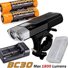 Fenix BC30 XM-L2 T6 1800 Lumens XM-L2 T6 LED Bicycle Bike Light Flashlight LED Headlight 2 x 3500mAh Battery are-X2 Charger Battery case - B07GCVWW58