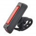 Harlls Plastic Red 6 Modes USB Rechargeable Bike Bicycle Light Rear Back Safety Tail Light Built-in 3.7V 500MAH Lithium Battery 2261 - B07GBWXW3P